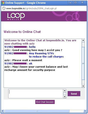 Online Chat Box